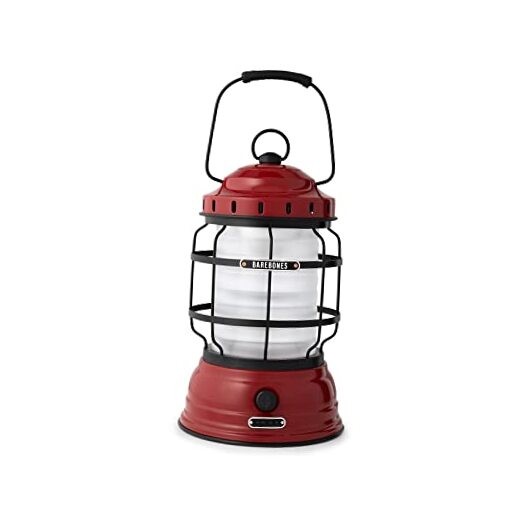 Barebones Forest Lantern – Vintage Rechargeable LED Lantern with Adjustable Red