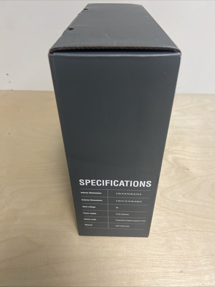 awesafe Biometric Lock Gun Safe - Black