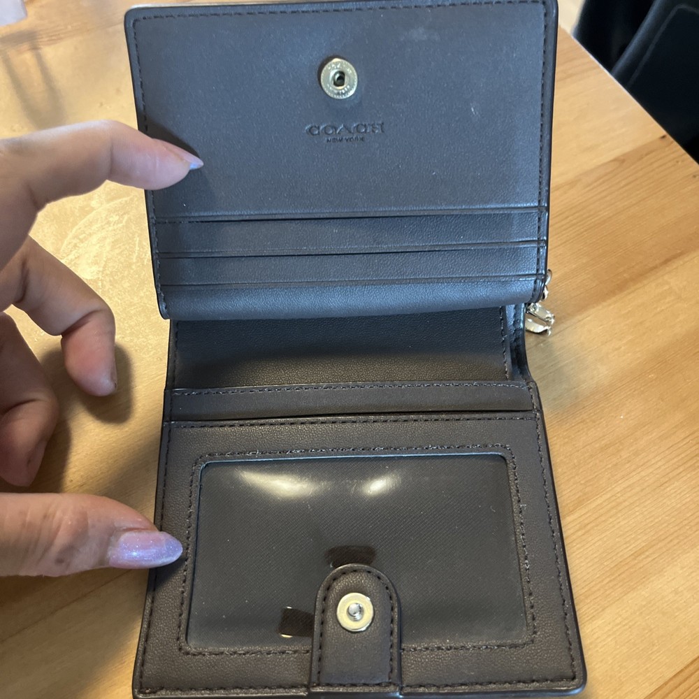 財布　coach ウォレット　ブラウン