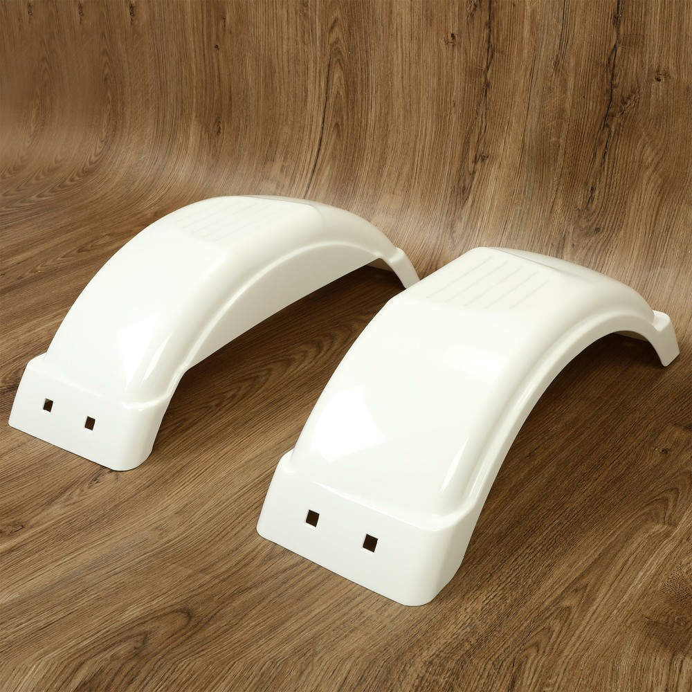 HECASA Pair Single-Axle Trailer Fenders Fits 8"-12" Wheels Top Step Skirt Boat