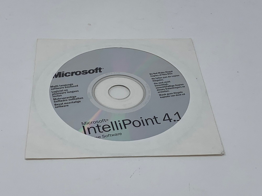 Pre-owned ~ Microsoft IntelliPoint 5.5 & 4.1 Mouse Softwares (CD-ROM) 2 CDs