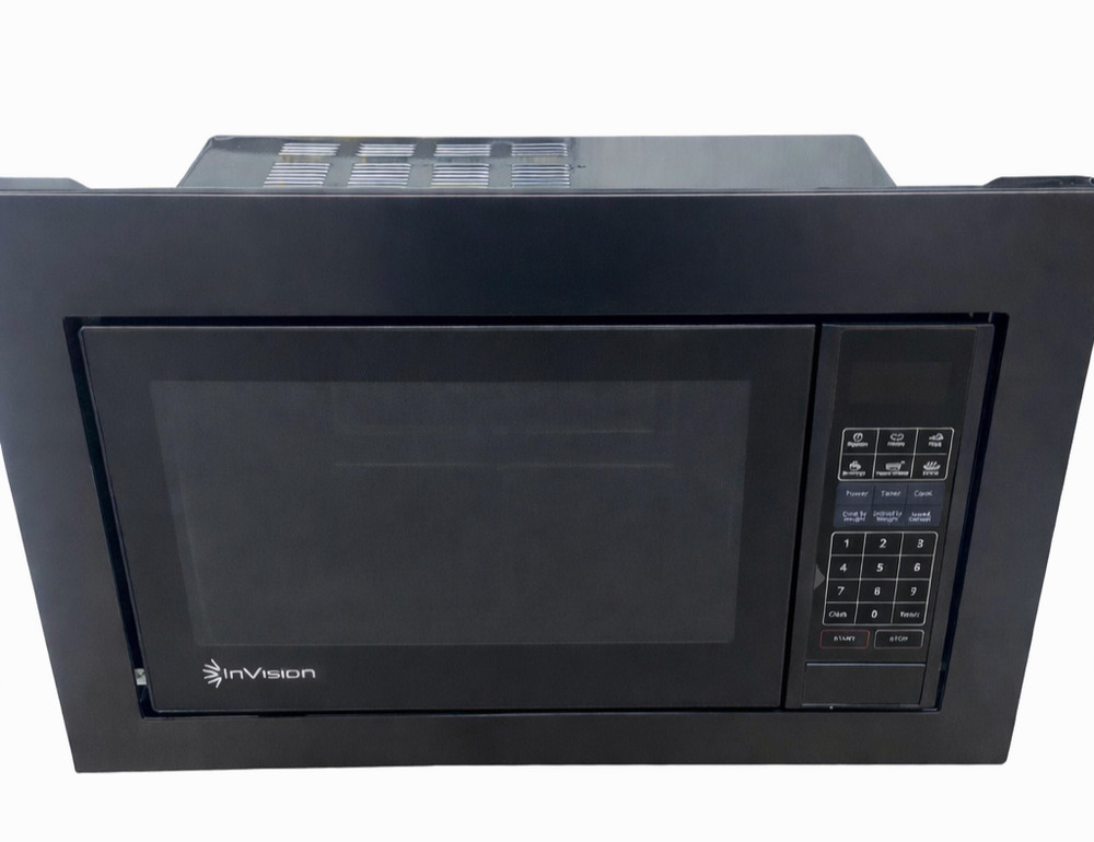 Invision Airxcel 300-2200 P90D23AP-H3-FR06 RV Black Microwave W/ Trim Kit .9 CU