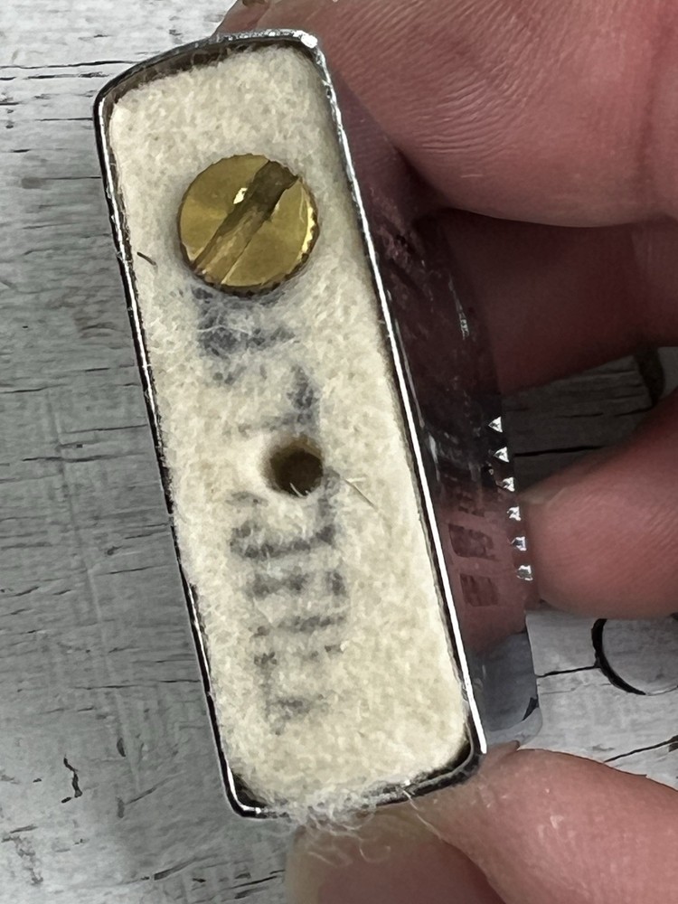 Ronson Wind II Shiny Chrome Windproof Lighter Sparks AS-IS Used Untested Scratch