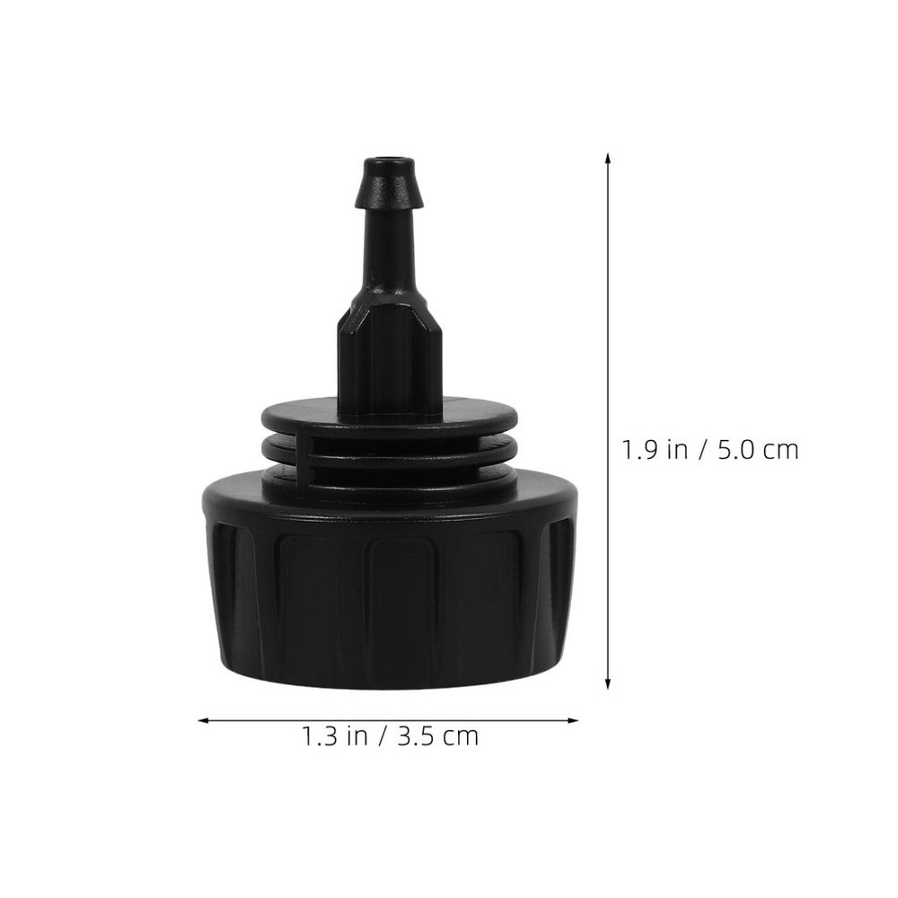 6 Pcs Hose Coupling Replacement Quick Connect Drip Irrigation Adapter Black