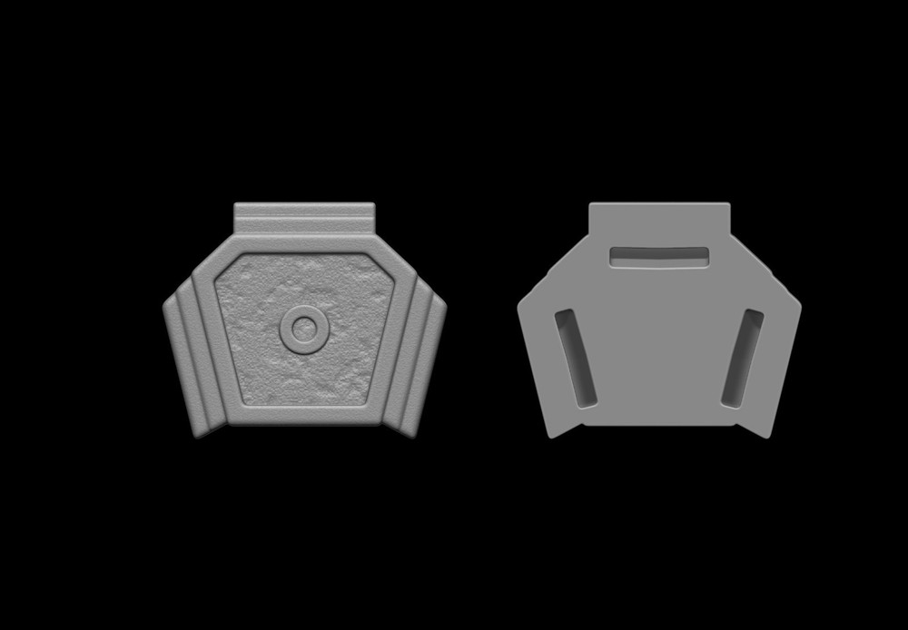 Predator Armor Bust Scale 1:1 File STL-OBJ For 3D Printing
