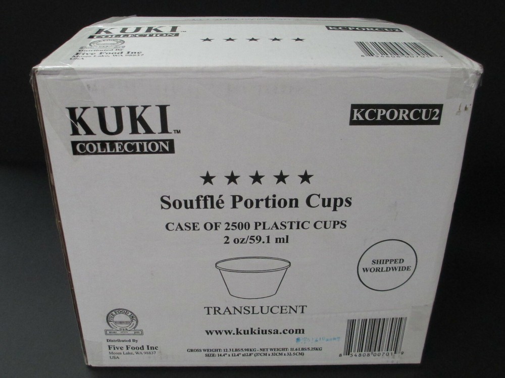 2oz Portion cups - 2500 Cups - Kuki Collection