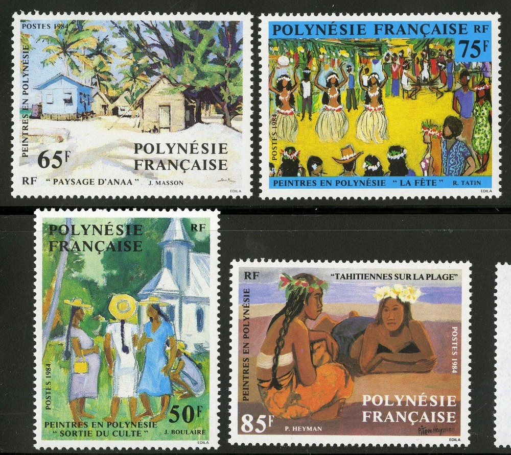 French Polynesia  1984  Scott # 404-407   Mint Never Hinged Set