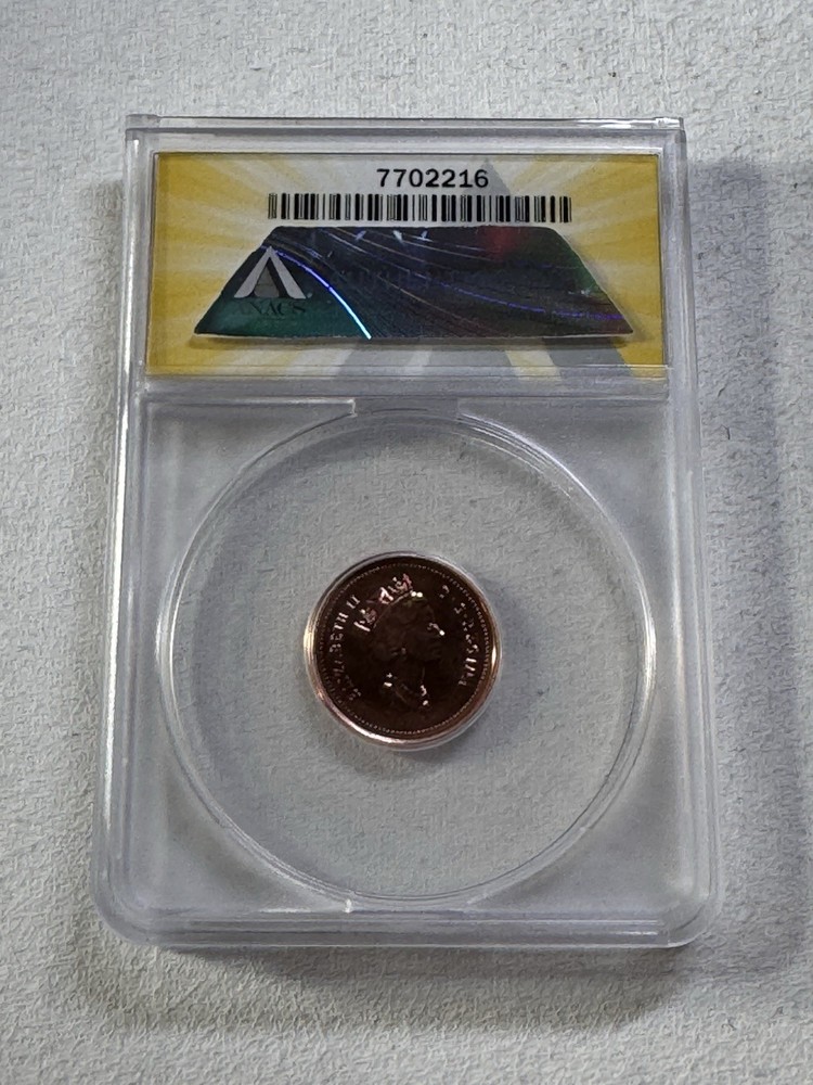 1998 Canada 1 Cent Proof Like Graded MS 68 RD by ANACS