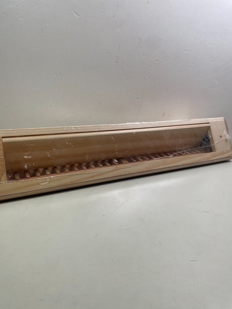 Solid Oak 18 in Solid Oak Baseboard Diffuser Lt Finish 2-Way Deflect H168-OBU 18