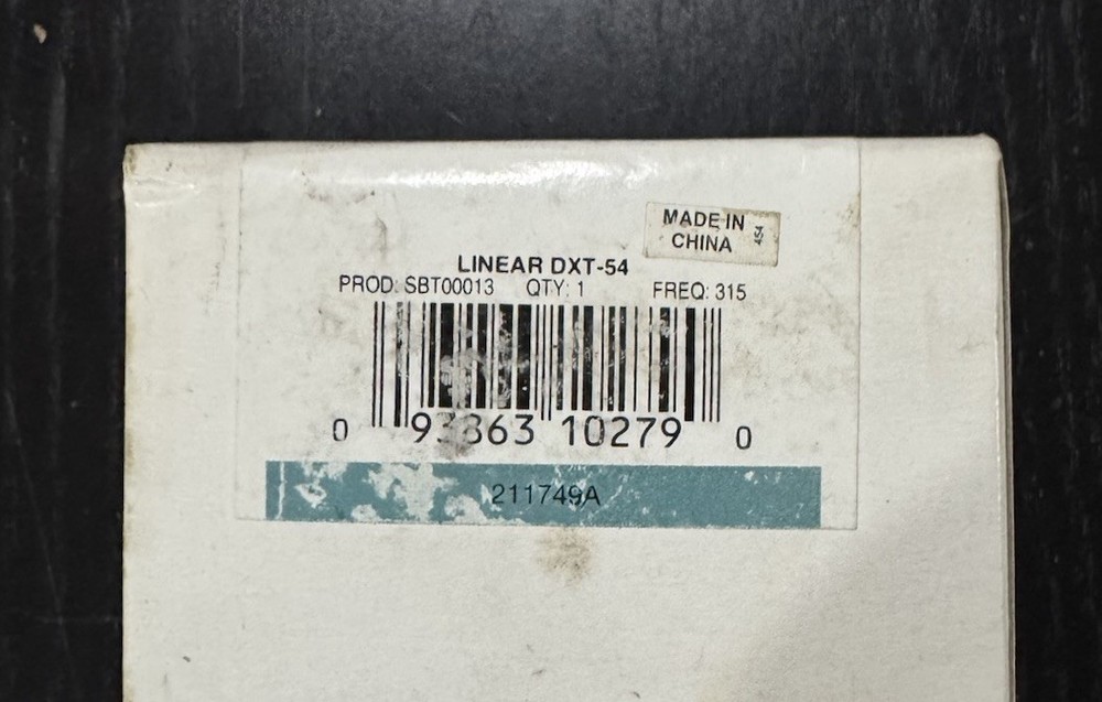 DXT-54 Linear Passive Infrared Motion Detector Transmitter NEW