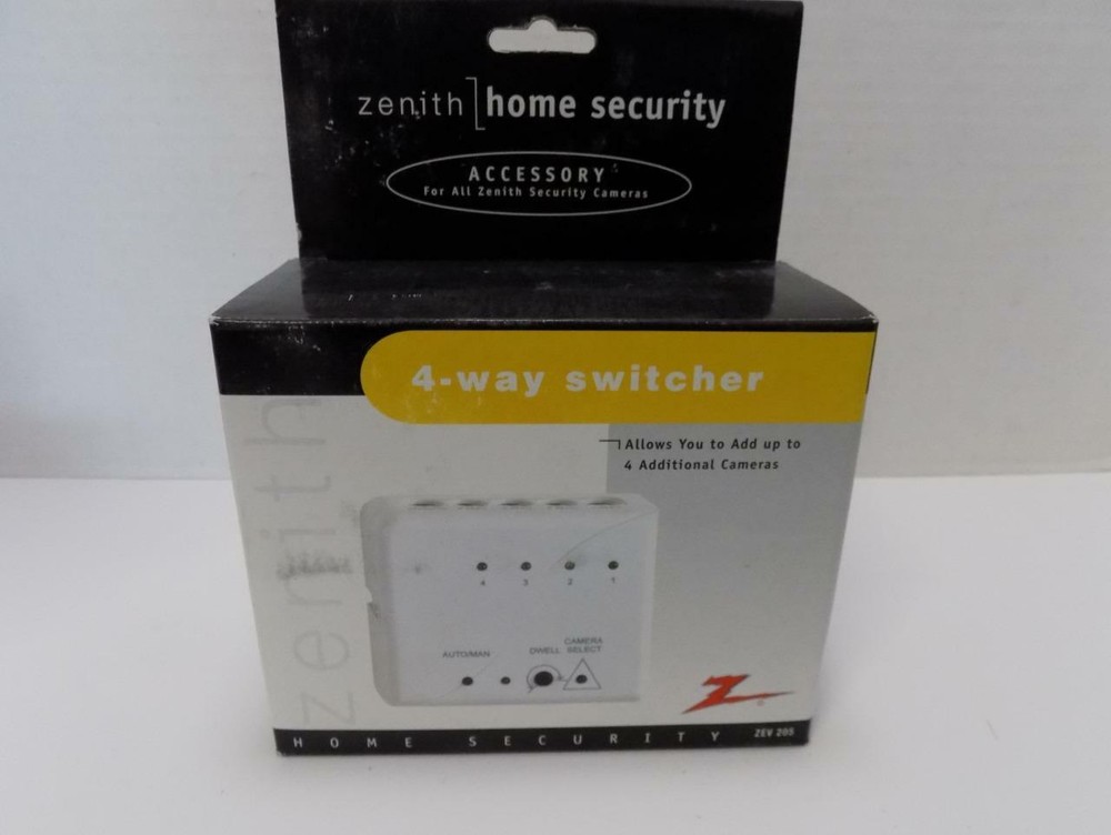 Zenith Home Security ZEV205 4 Way Video Switcher