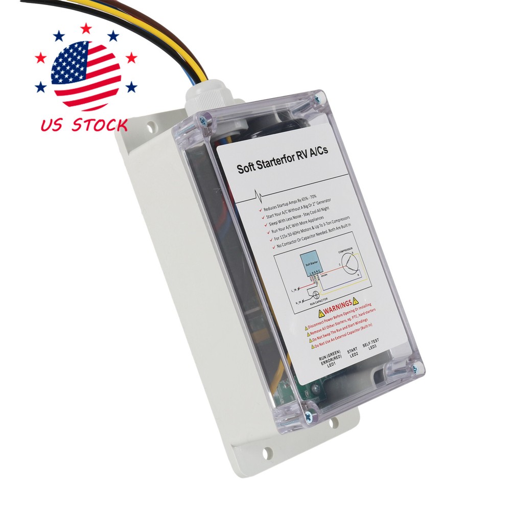 A/C Soft Starter Smart Control Kit Enables Easy Start an A/C & Appliances on RV