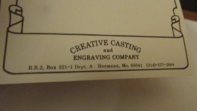 Creative Castings Medal