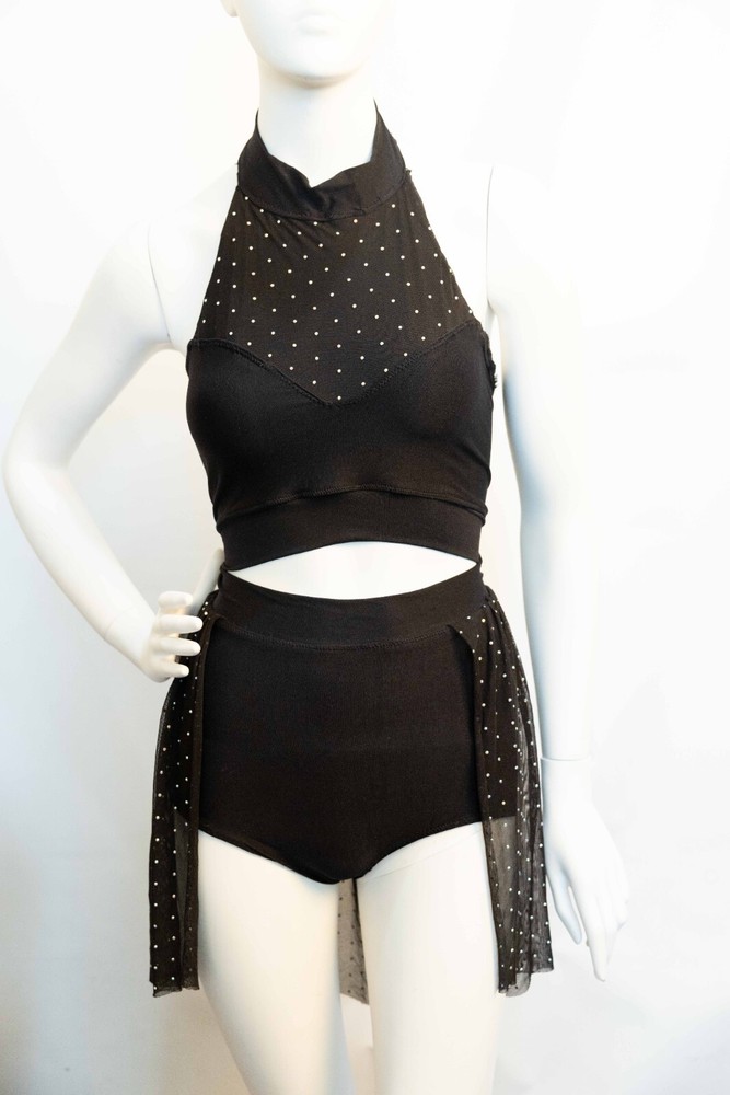 Custom Dance Competition Costume Size AS Black