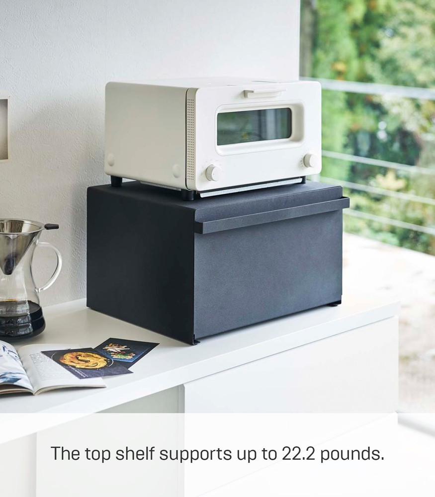 Yamazaki Home TOWER Bread Box -Countertop Bread Storage Container