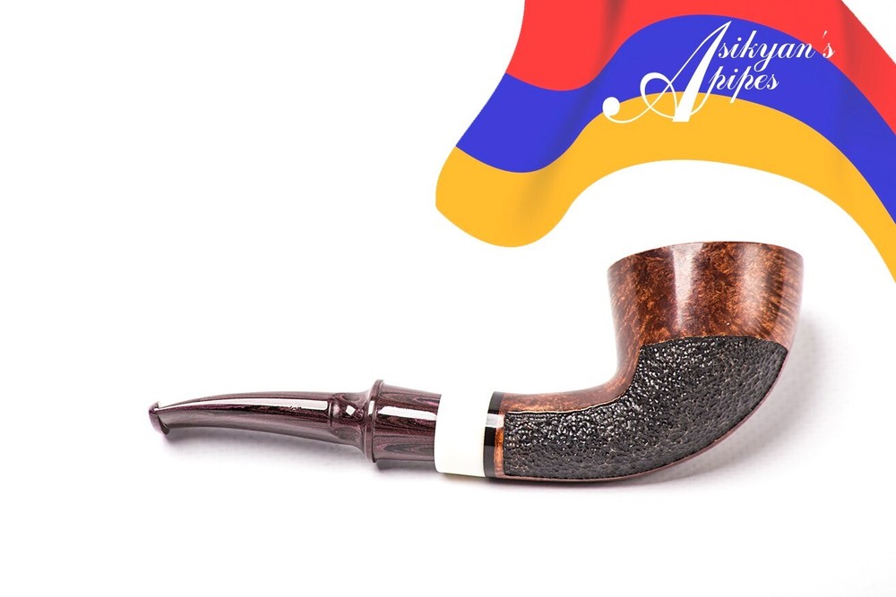 Asikyan Pipe#417/24 Dublin Smooth\Rusticated Hand Made