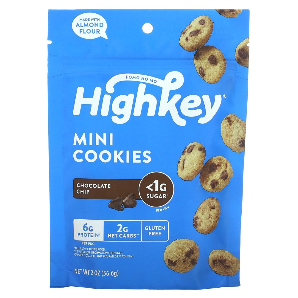 Mini Cookies, Chocolate Chip, 2 oz (56.6 g)