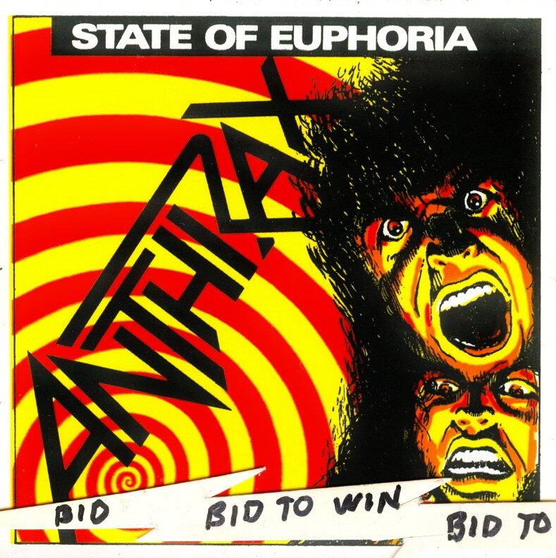 ANTHRAX State Of EUPHORIA Full Color Sticker Very COOL