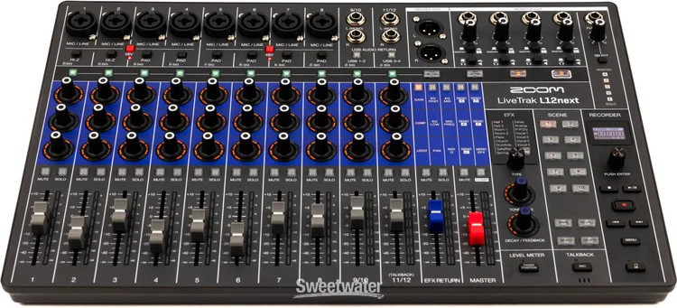 Zoom LiveTrak L12next Digital Mixer/Recorder