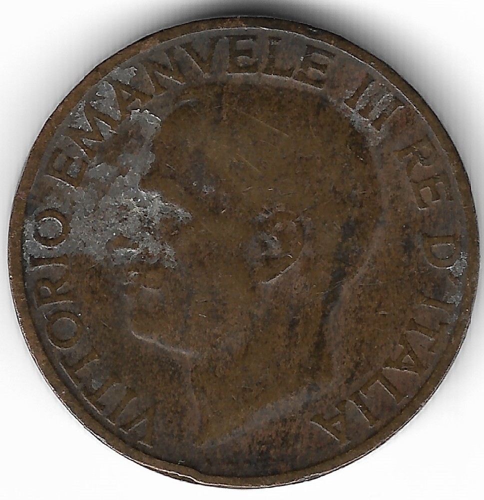 Italy 10 Centesimi 1927 KM# 60