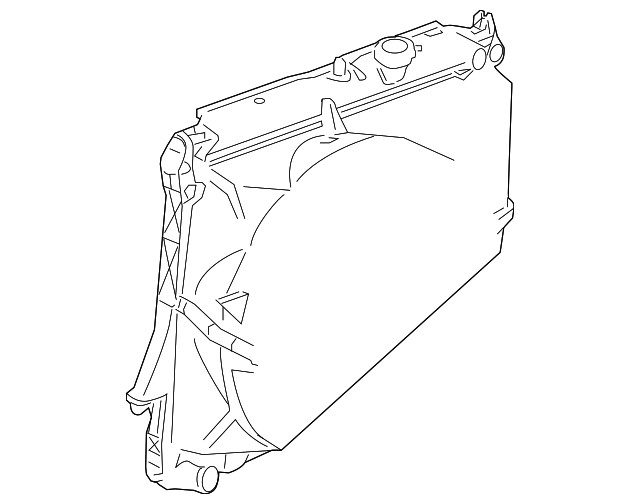 Genuine GM Driver Side Radiator Side Mounting Bracket 89018399