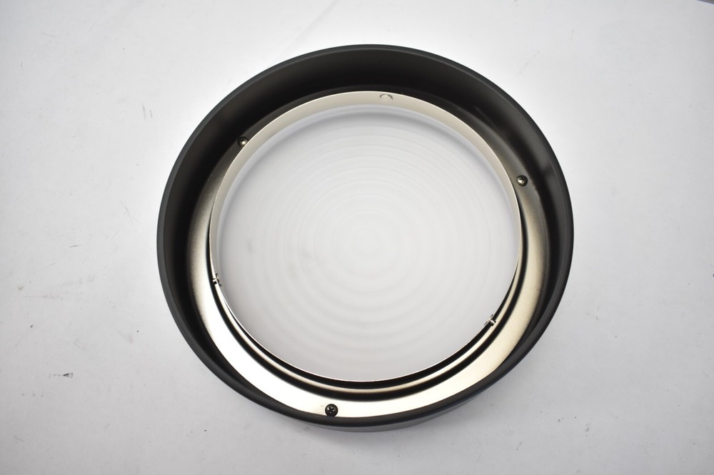 Ceiling Light Wall Mounted Light 10" Dia Black Frame For Home Office Etc Use