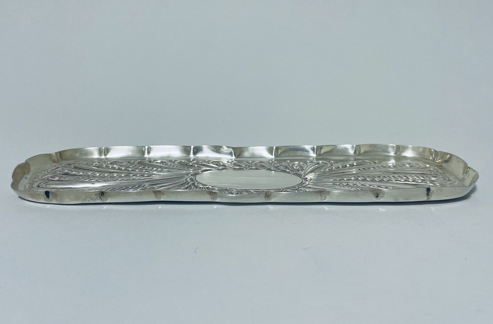 Antique Victorian Solid Sterling Silver Pin Tray Dressing Table 1896