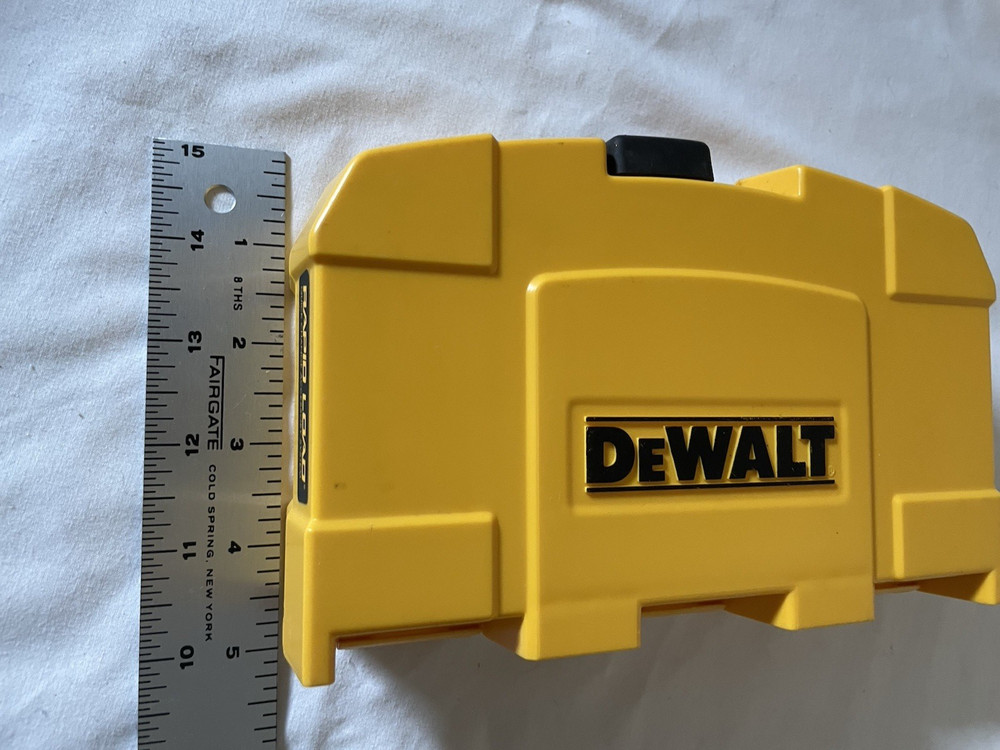 Dewalt Yellow Black Drill Bit Holder Organizer Locking Box Case ONLY