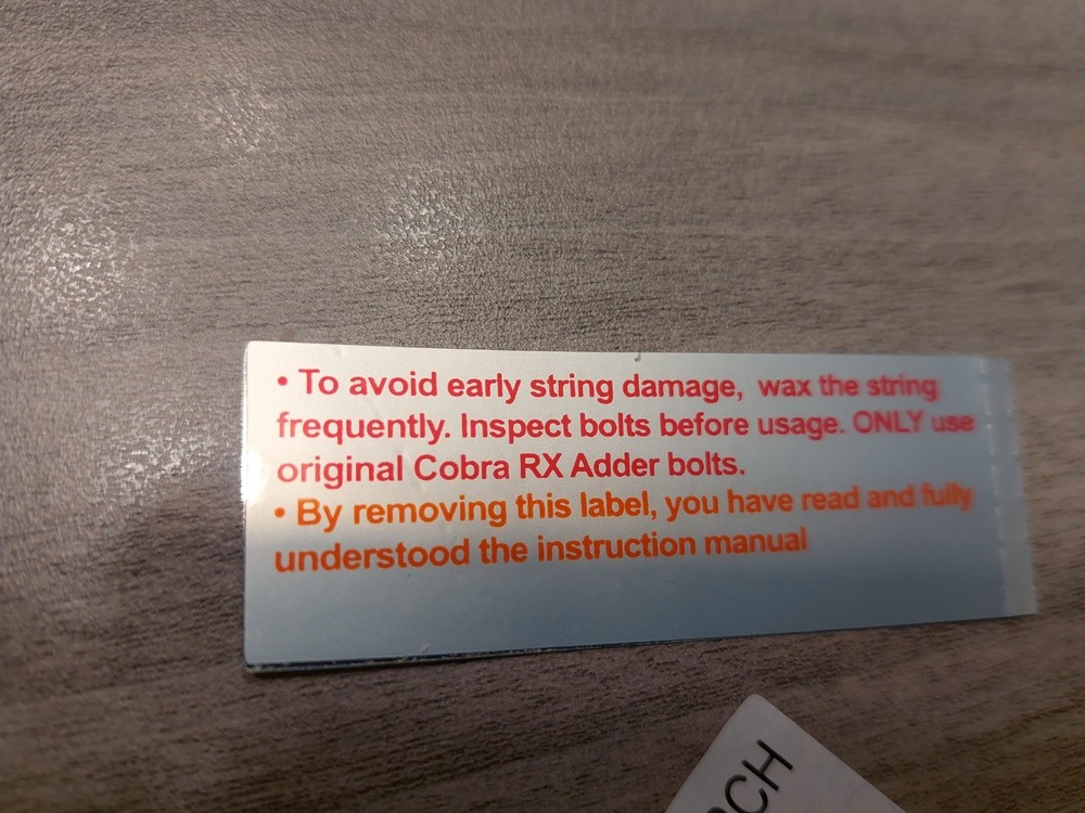 Cobra System R-Series Crossbow (RX Adder)