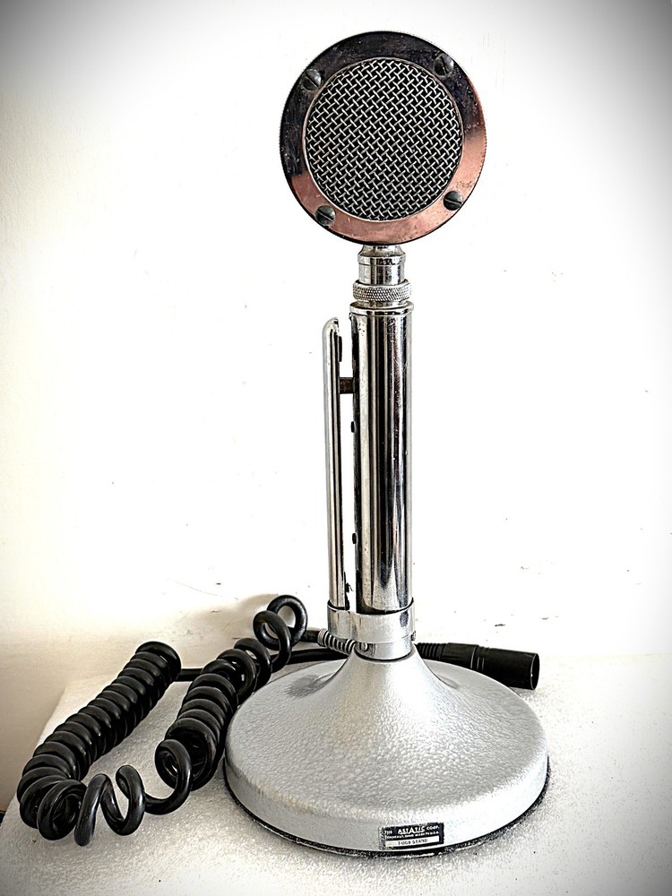 Vintage 1940's Astatic D-104 Dynamic Microphone-modified, working great (d3)