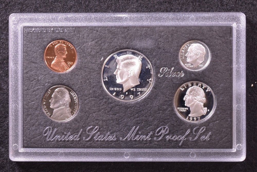 1997 Silver Proof Set w/ Box & COA