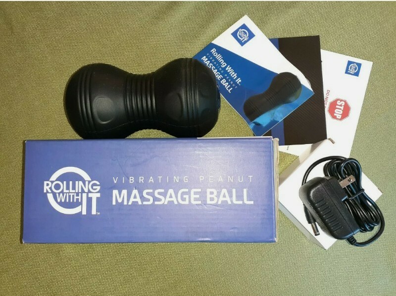 Vibrating Peanut Massage Ball Massager Trigger Point Tool like Foam Roller