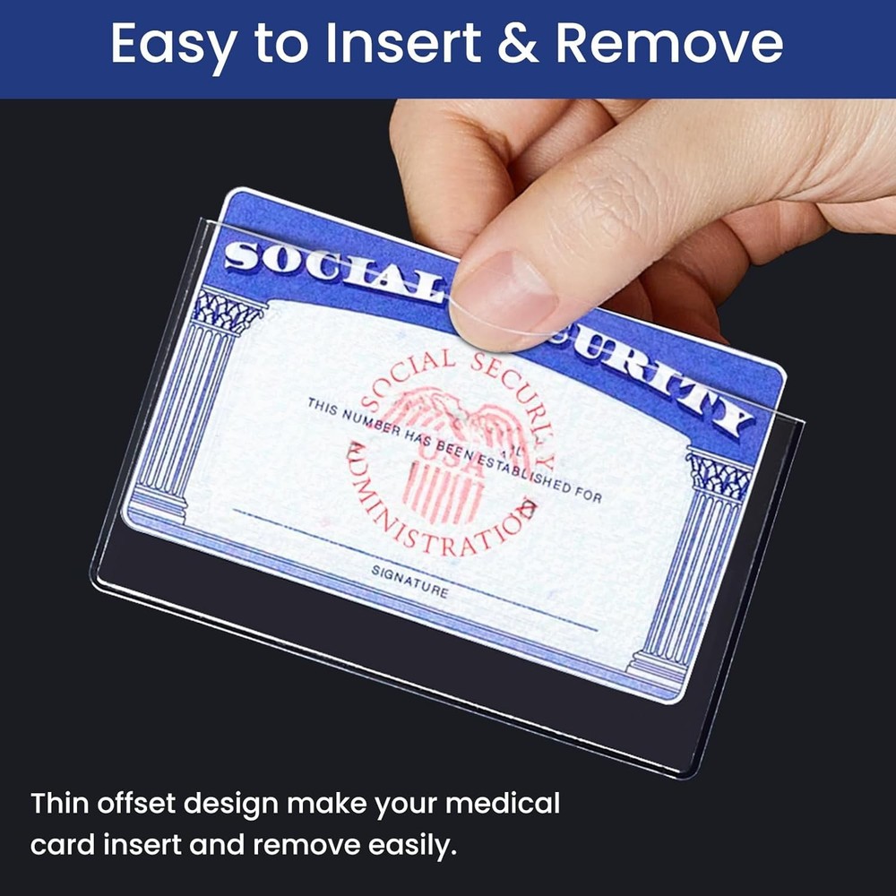 Clear Protective Card Sleeves Thick Plastic