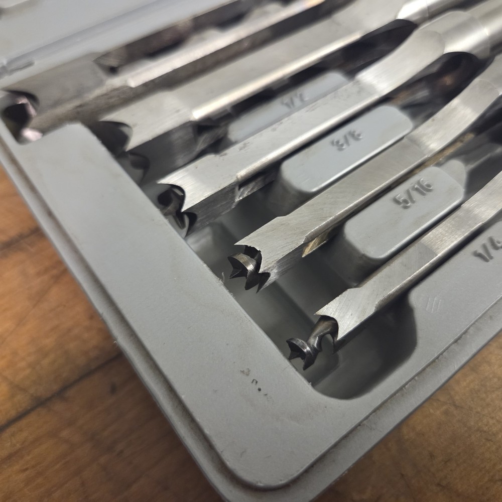Vintage Vulcan 5pc. Titanium Mortising Bit & Chisel Set