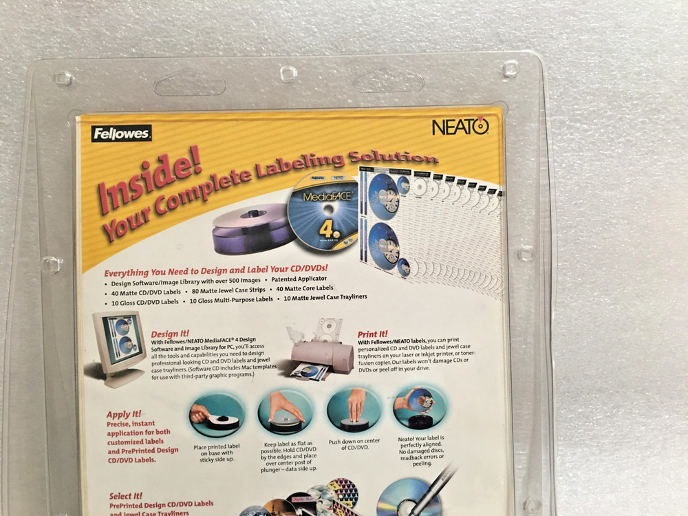 Fellowes Neato Label Suite for CD & DVD Labeling System