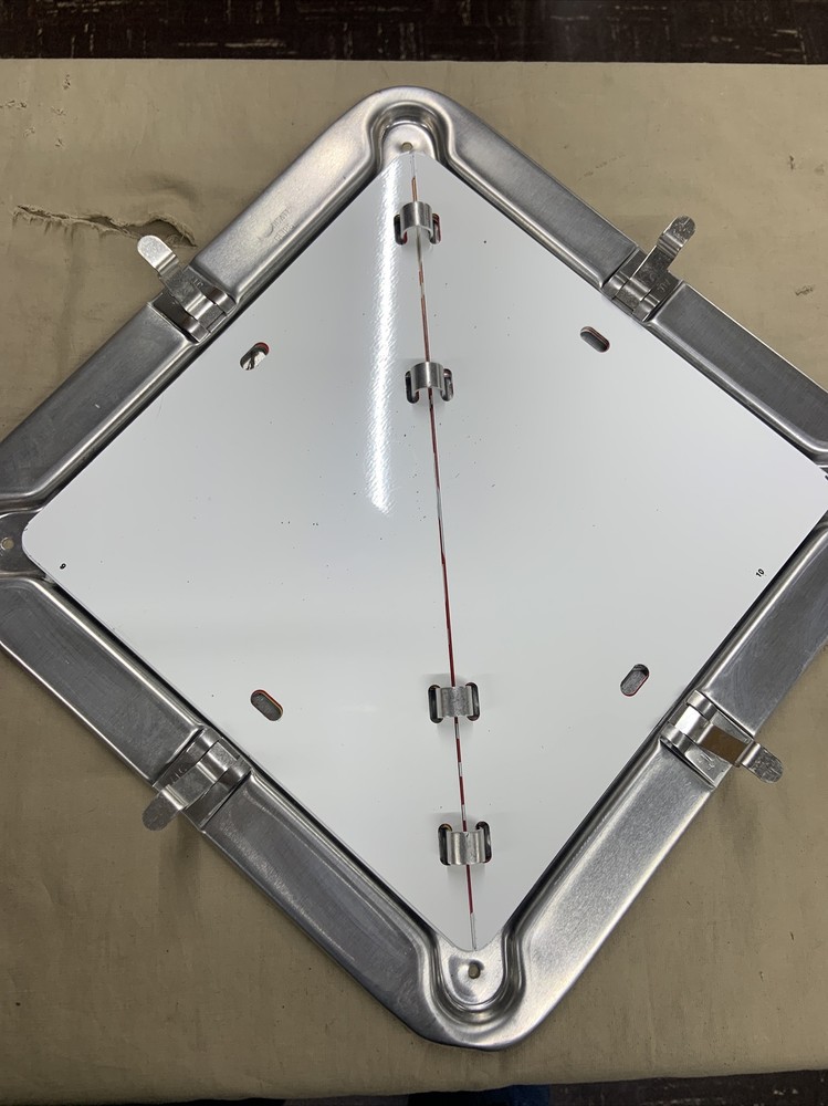 Imperial 37480 Fixed Frame Aluminum Flip Placard 9 Legend - Read Description