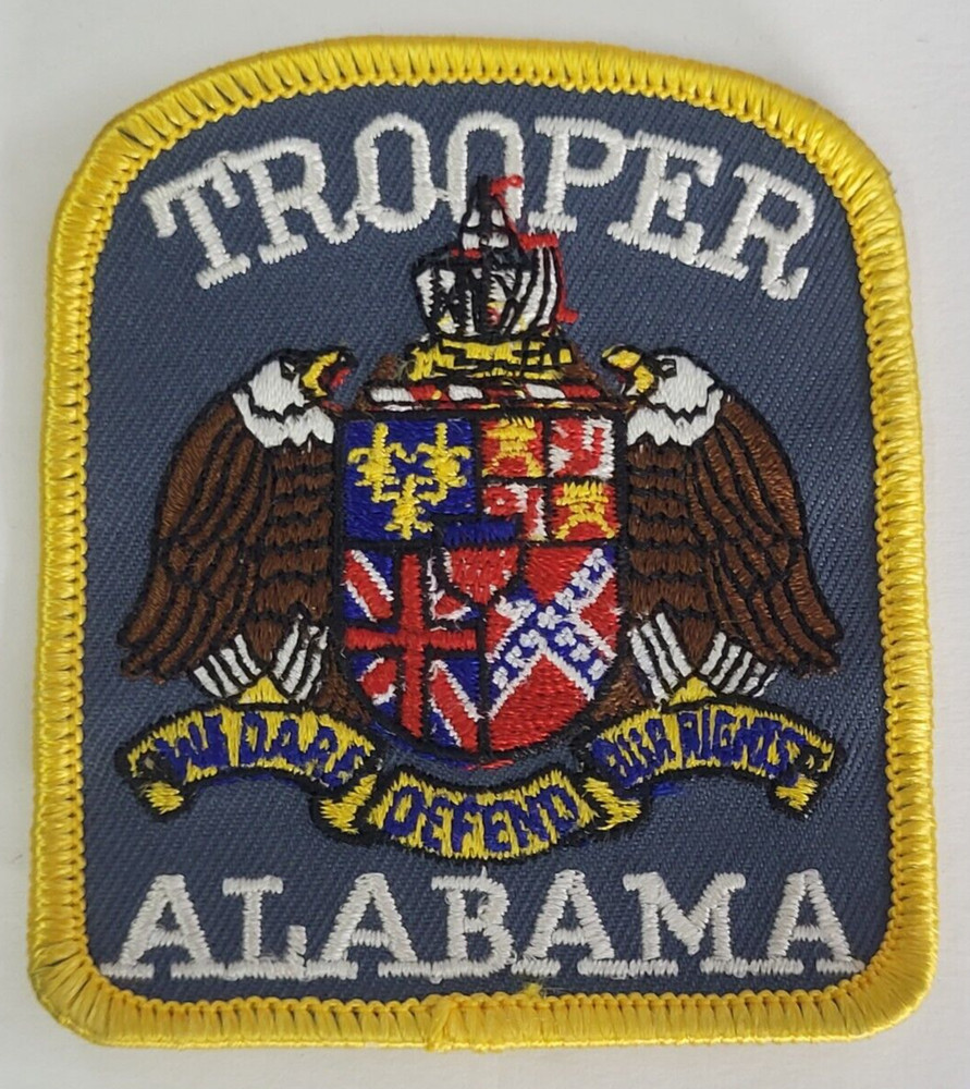 Trooper Alabama Patch 3"X2.75" State Police