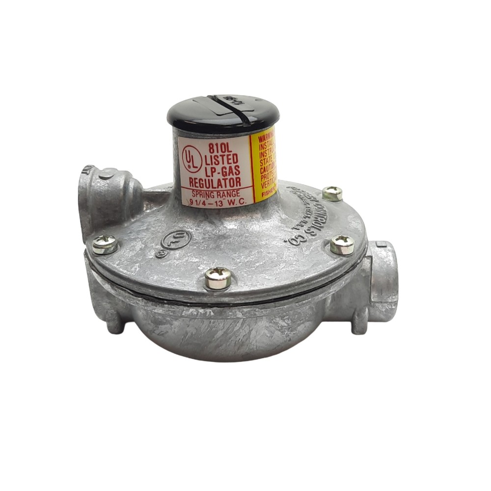 Fisher Controls Co Type 912 Regulator, Range 9 1/4"-13" W.C., 250 PSIG Max