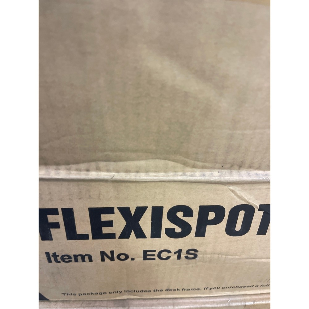 FLEXISPOT Desk Frame w 2-Button Electric Controller Sit & Stand EC1S Silver