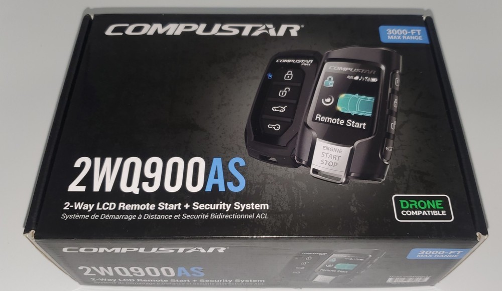 Compustar CS2WQ900AS 2-Way LCD 3000-FT Max Range Remote Start + Security System