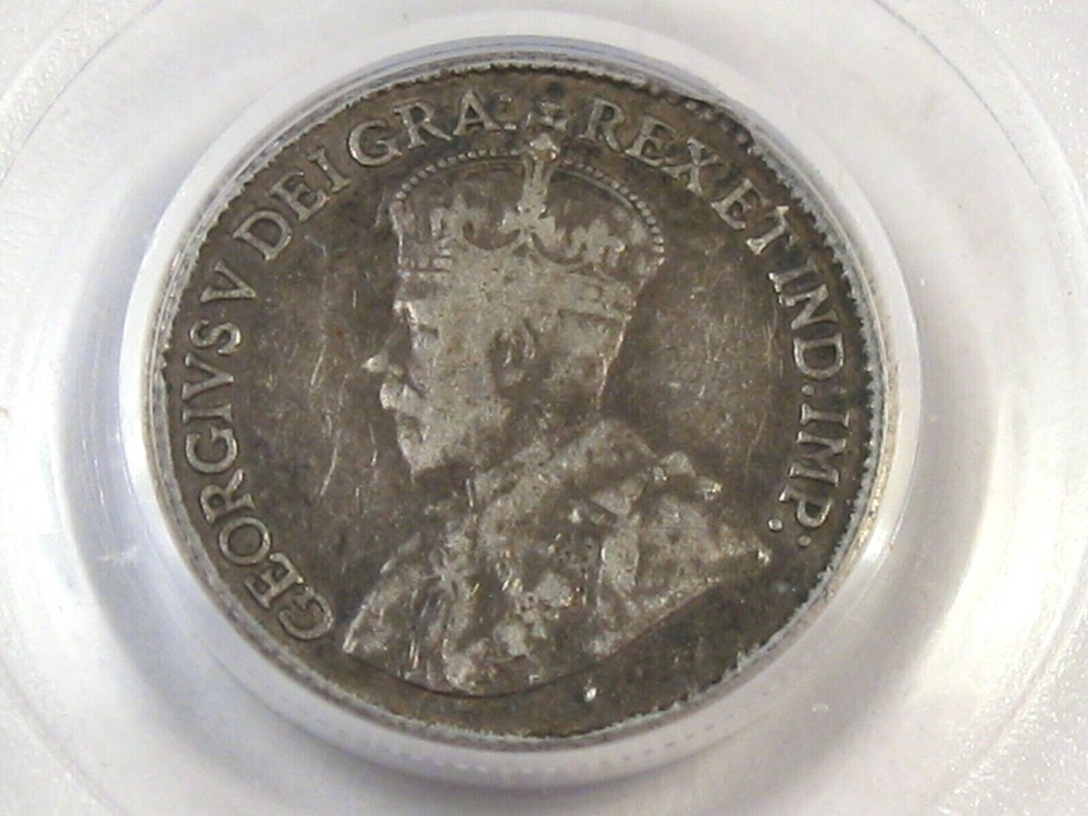 1919 Silver 5¢ Five Cent CANADA PCGS VF30. #53