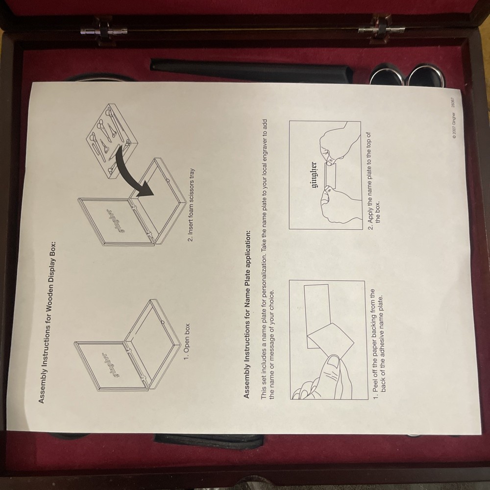 Gingher 8 Piece Scissor Collection Box Set