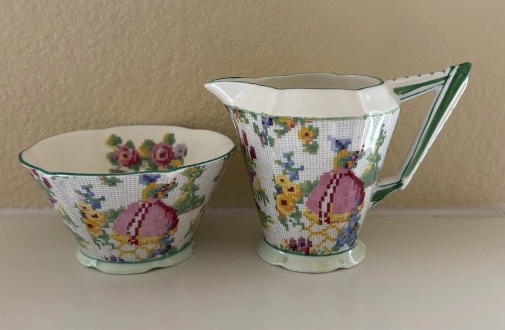 King Albert China,  Cream & Sugar Serving Set