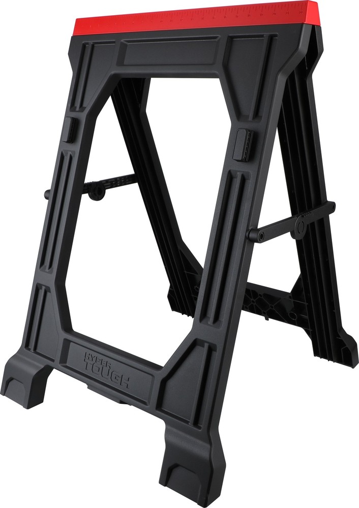 Hyper Stack 350 lb Capacity Foldable Polypropylene Sawhorse, 31"