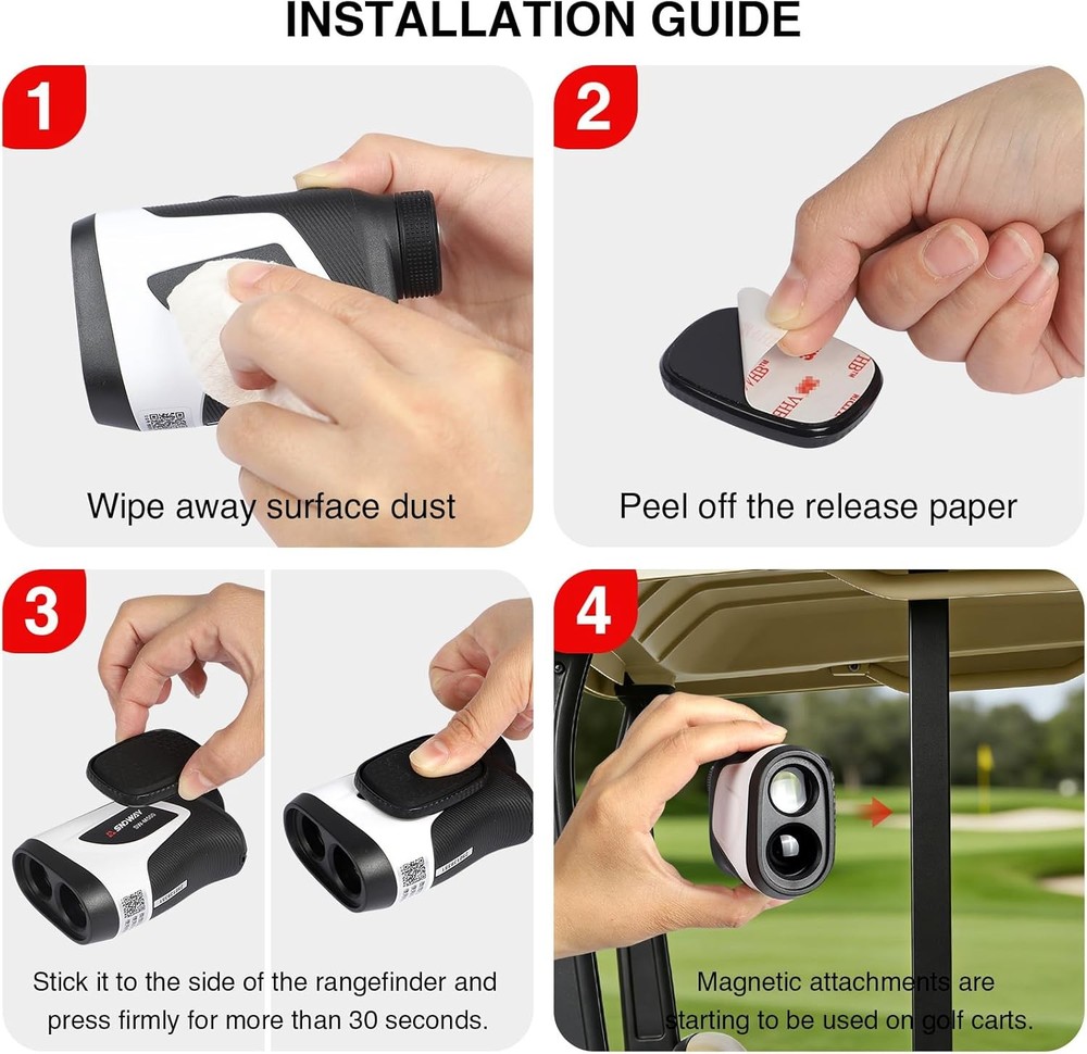 Golf Rangefinder Magnetic Holder Mount, Range Finder Accessories with Strong Mag