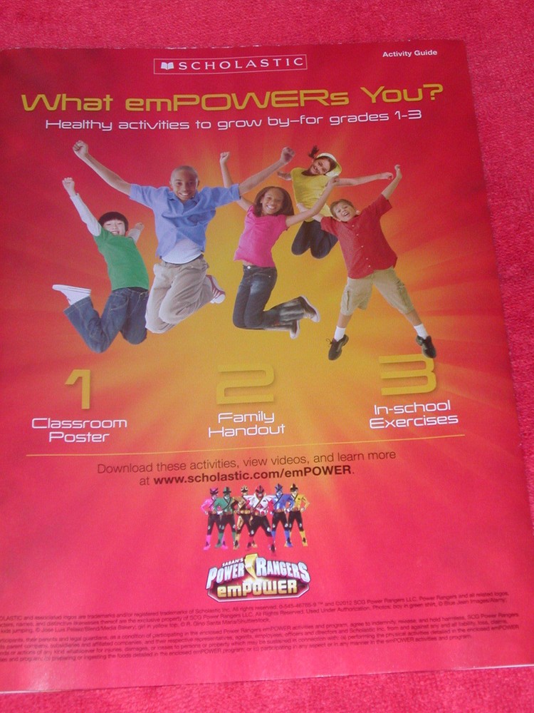 POWER RANGERS EMPOWER SCHOLASTIC WHAT EMPOWERS YOU ACTIVITY GUIDE PRIMARY GRADES