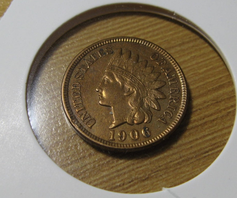 1906 Indian Head Cent SHARP DETAILS