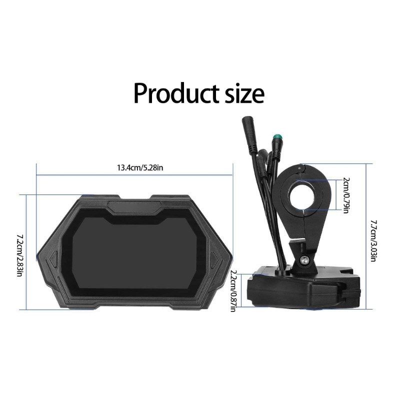 Aluminum Scooters Dashboards Digital Display Real Time Speed Battery Mileages