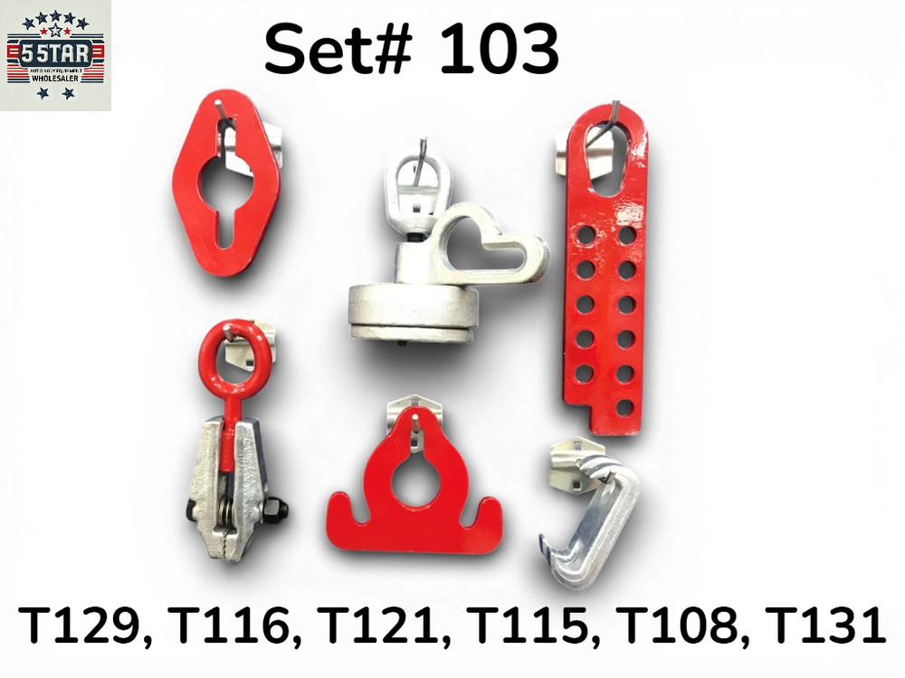 Set# 103 MO Clamp Style Auto Body Frame Machine Tool Set – 6 Pcs