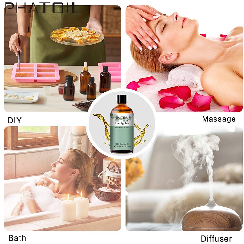 100ml Pure Eucalyptus Essential Oils Aromatherapy Essential Oil For Diffusers